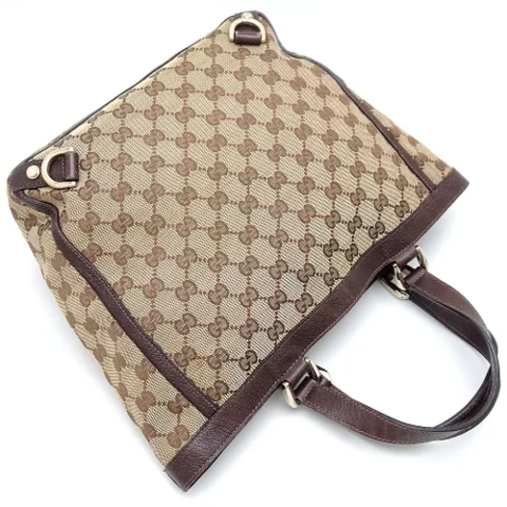 Gucci Vintage Pre-owned Canvas totes Beige Dames