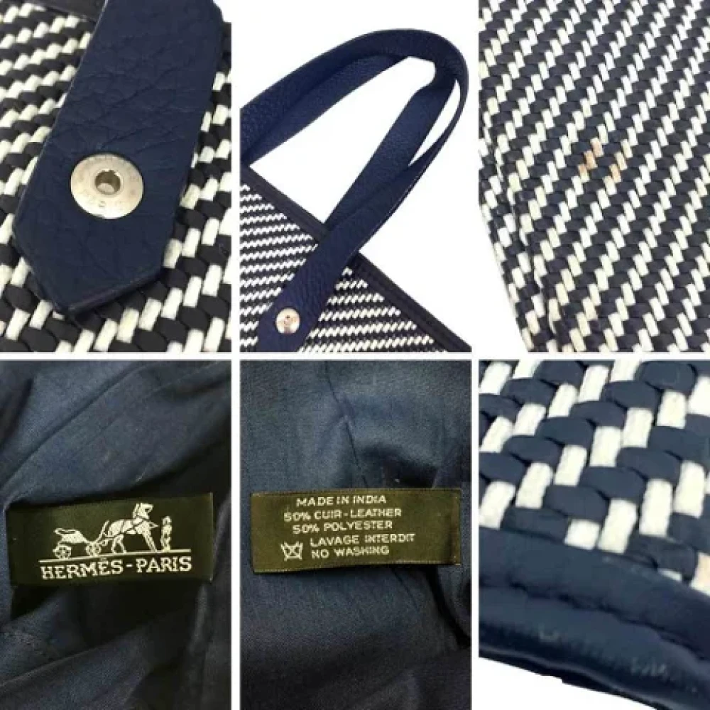 Hermès Vintage Pre-owned Leather totes Blue Dames