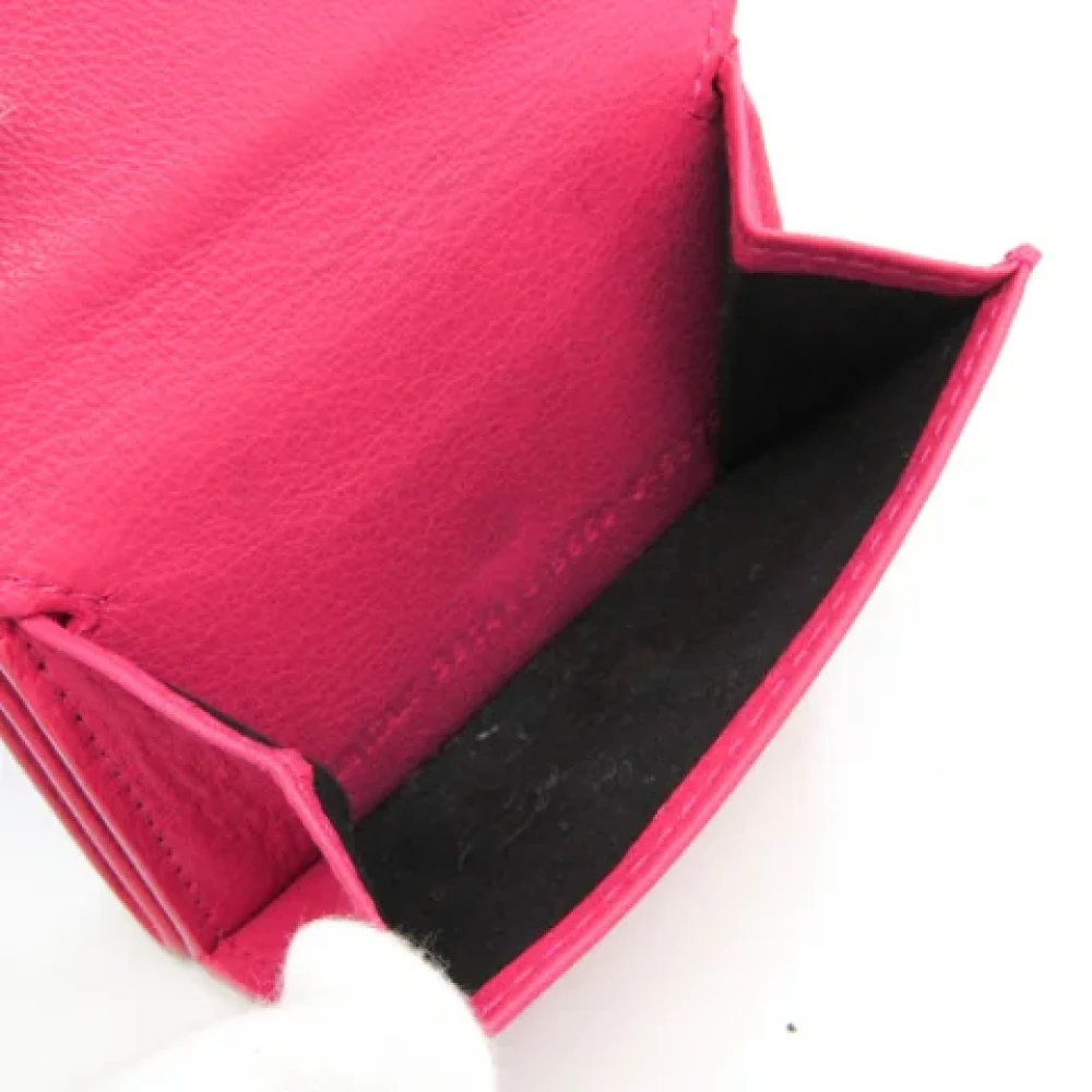 Balenciaga Vintage Pre-owned Leather wallets Pink Dames