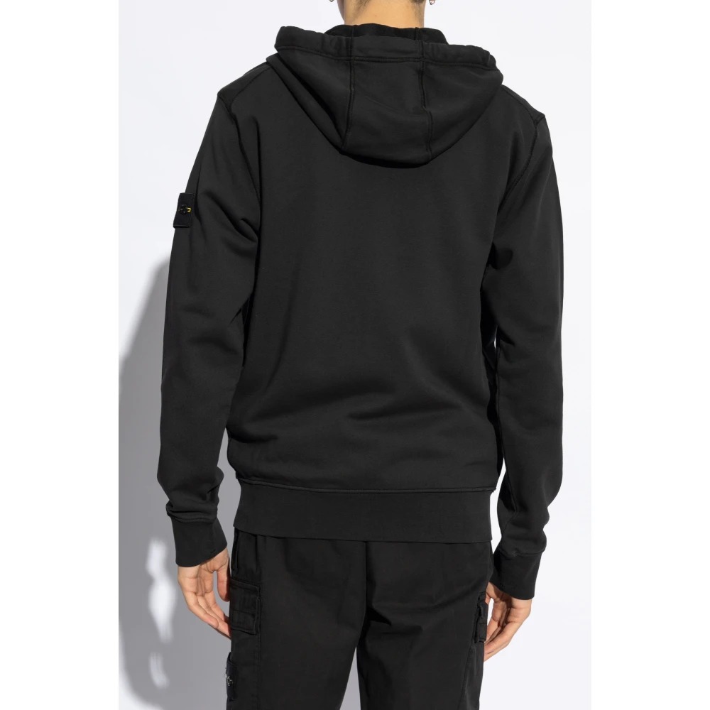 Stone Island Sweatshirt met logo Black Heren
