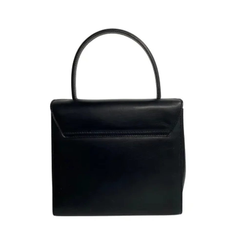 Celine Vintage Pre-owned Leather handbags Black Dames