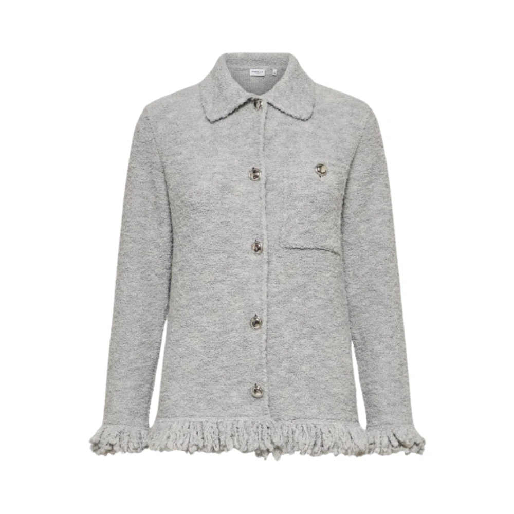 Marella Lichtgrijze Jas Finnici Stijl Gray Dames