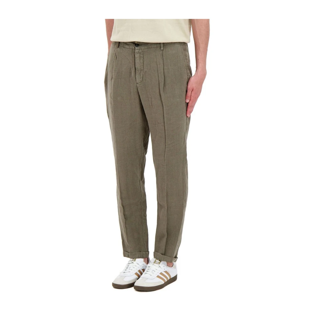 40Weft Men's Green Chino Pant - Cropped Trousers - 2XL - Trousers