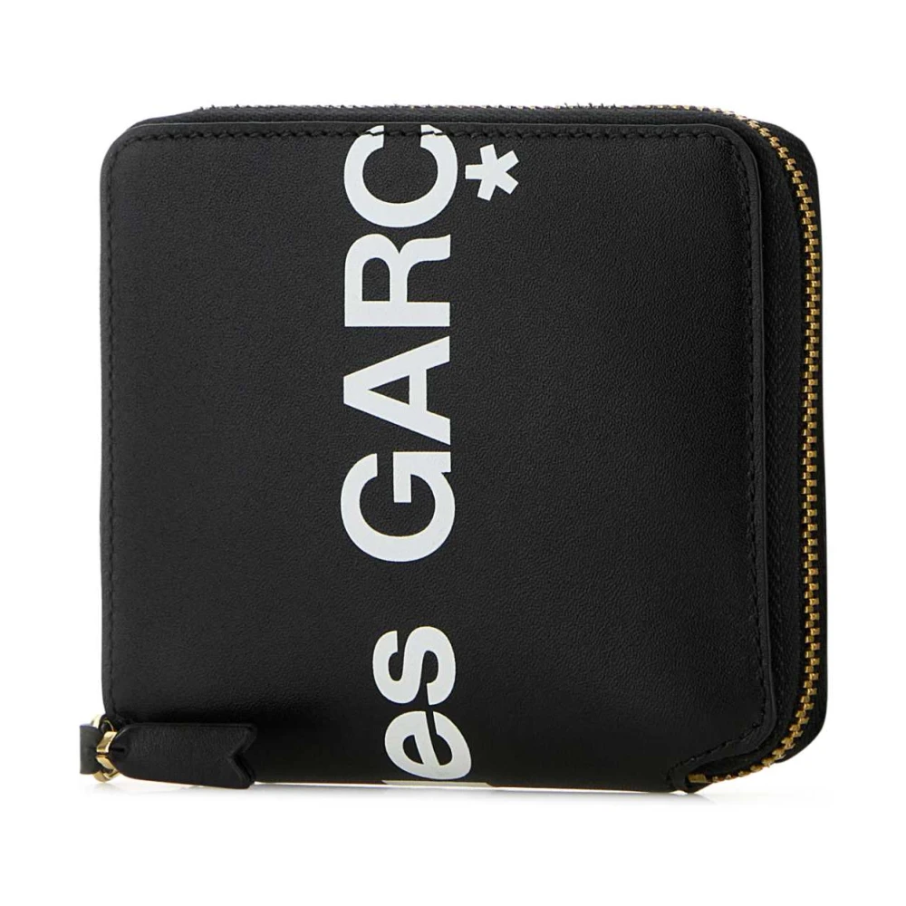 Comme des Garçons Zwarte leren portemonnee Black Heren