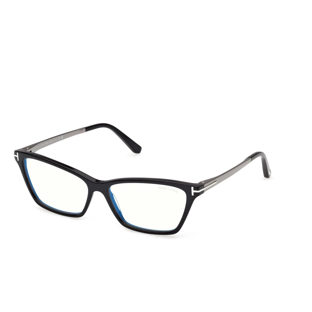 Tom Ford Unisex Black Glasses, 56 Mm, Butterfly Optical Frame