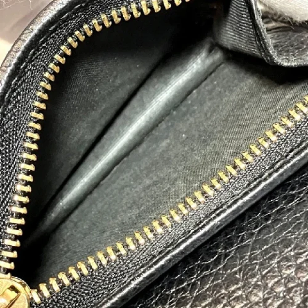Gucci Vintage Pre-owned Leather wallets Black Dames