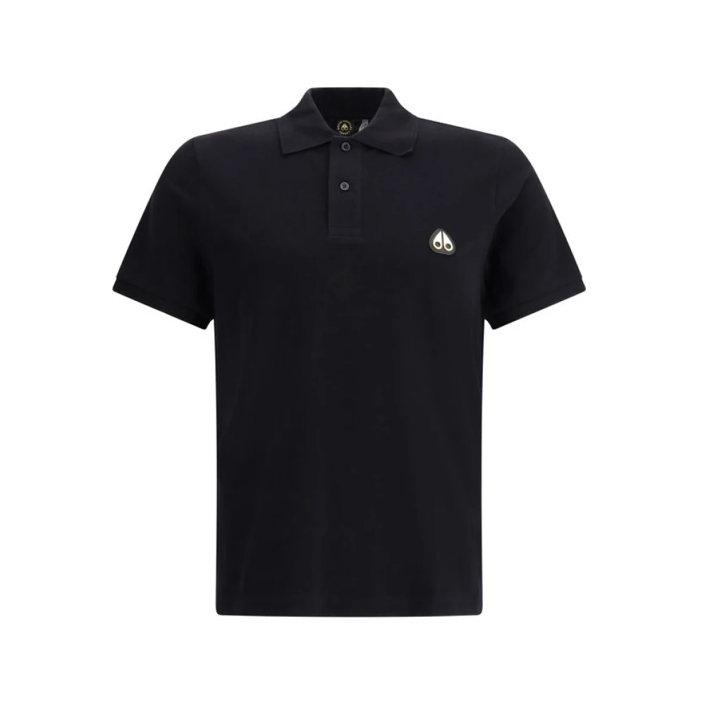 Moose Knuckles Men's Gold Polo Shirt Elegant Sporty Style