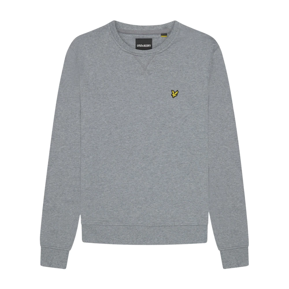 Lyle & Scott Klassieke Crew Neck Sweatshirt Mid Grey Gray Heren