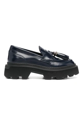 Läder Loafers Casual Flats