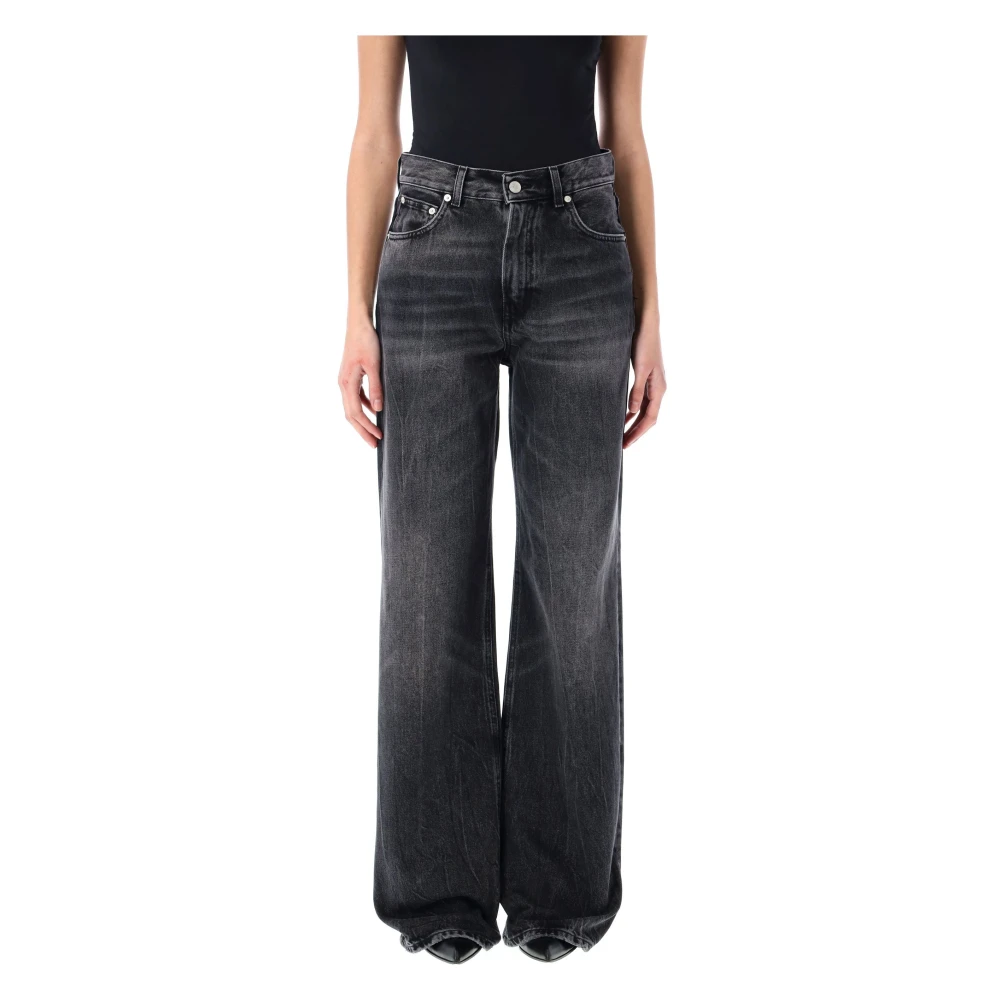 Haikure Flared Jeans Black Dames