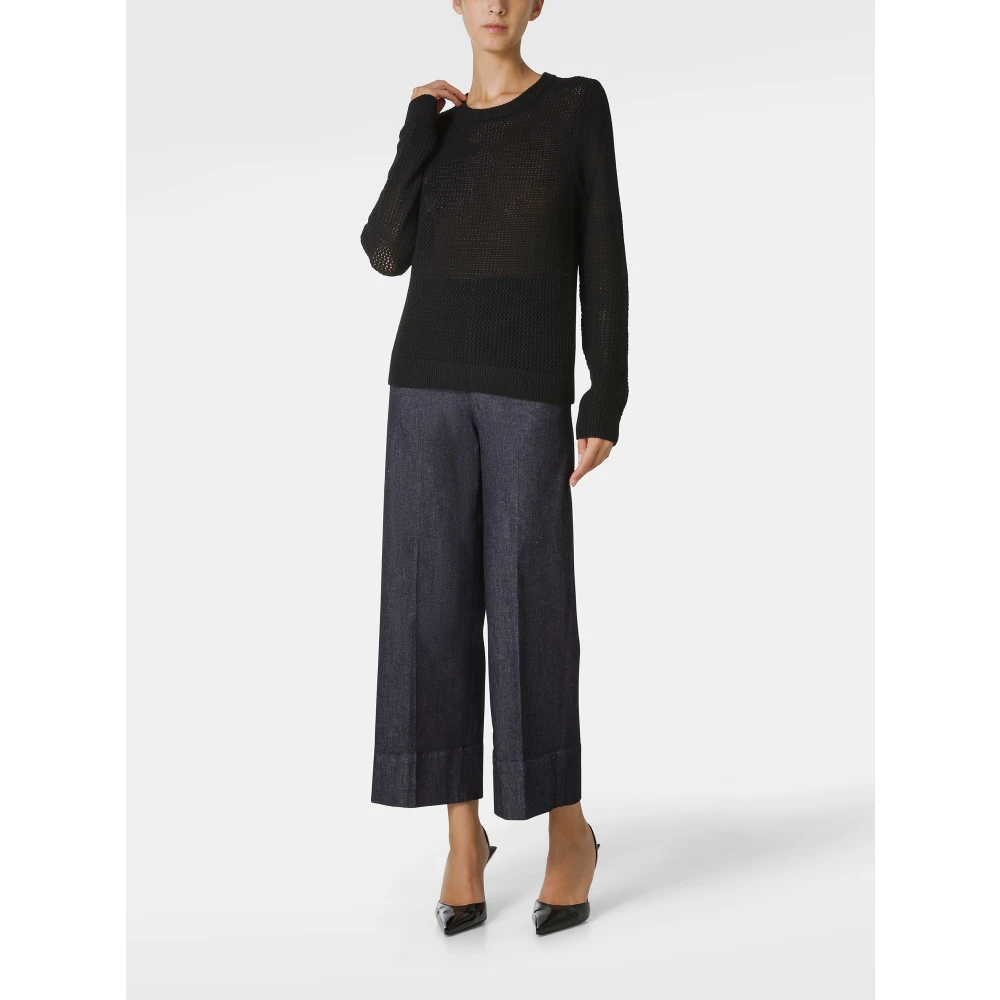 Michael Kors Zwarte Merino wollen trui Black Dames