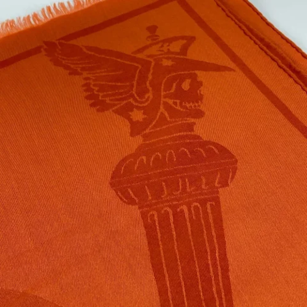 Hermès Vintage Pre-owned Fabric scarves Orange Dames