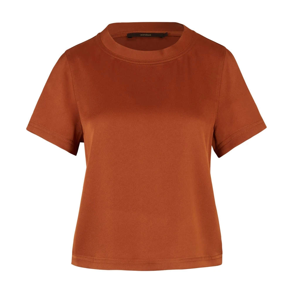 Windsor Stijlvolle Dames T-shirt 222 Ontwerp Brown Dames