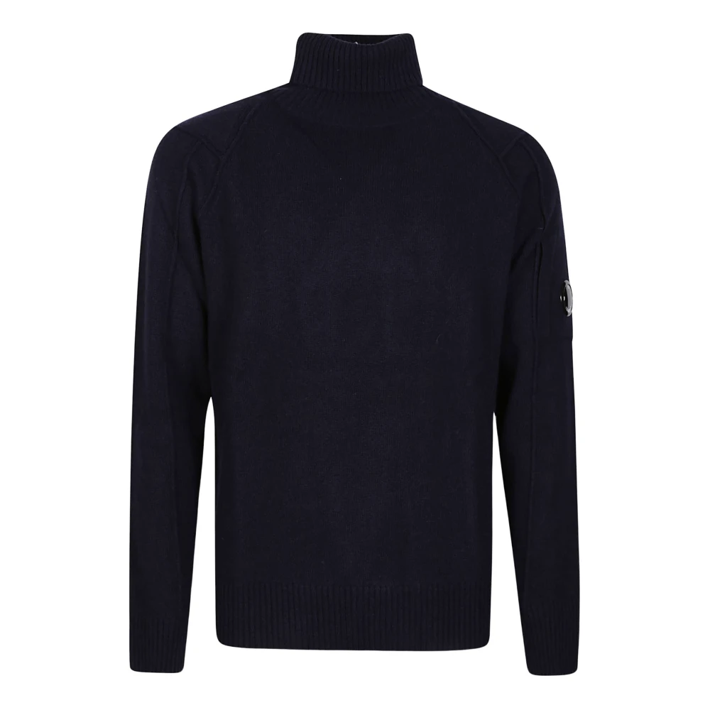 C.P. Company Total Eclipse Turtle Neck Sweater Blue Heren