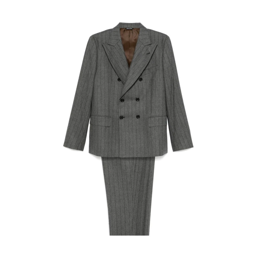 Reveres 1949 Pinstripe Blazer en Broek Set Gray Heren