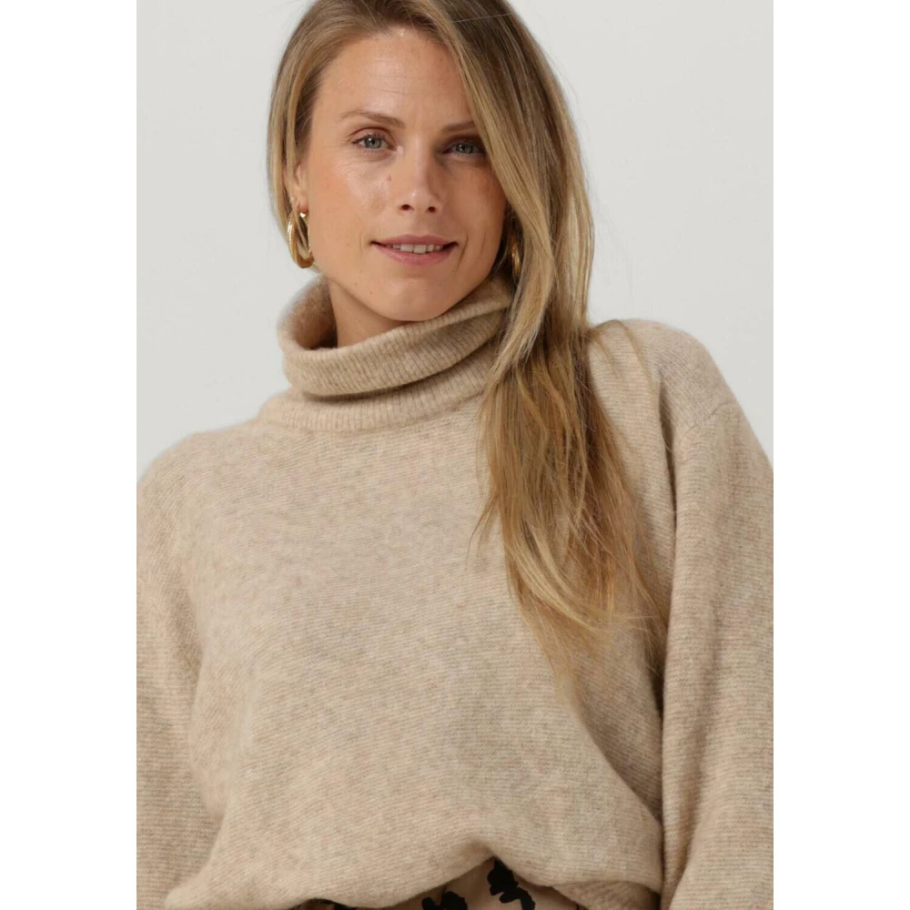 Modström Adrian T-nektrui Beige Dames