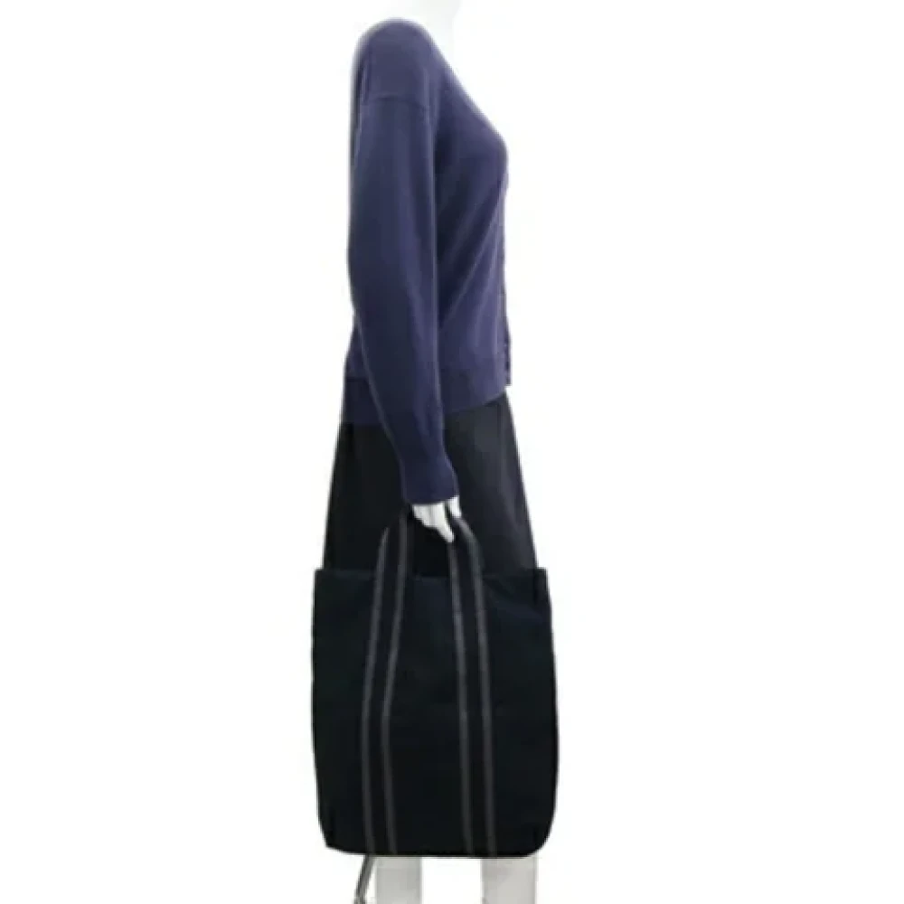 Hermès Vintage Pre-owned Cotton handbags Black Dames
