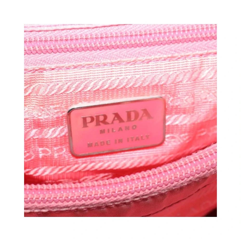 Prada Vintage Pre-owned Nylon handbags Pink Dames