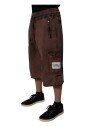 brown-cargo-bermuda-sweatshorts