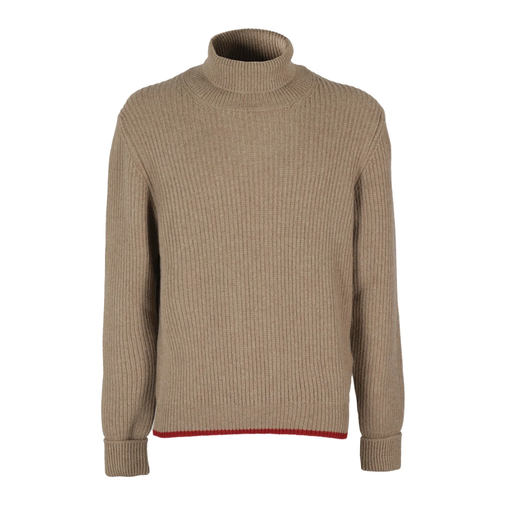 Fay Retro Style Sweater Collection Brown Heren