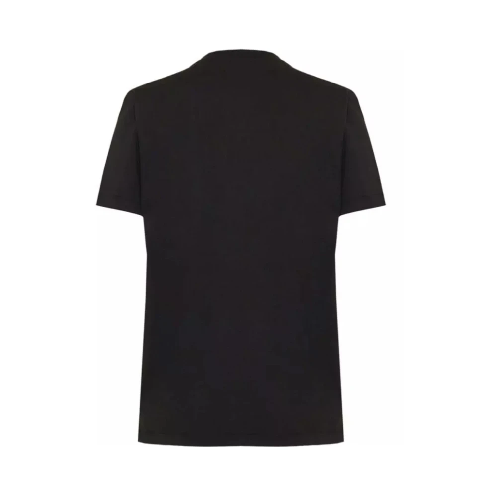 Balmain Kristal Logo Zwart T-shirt Black Dames