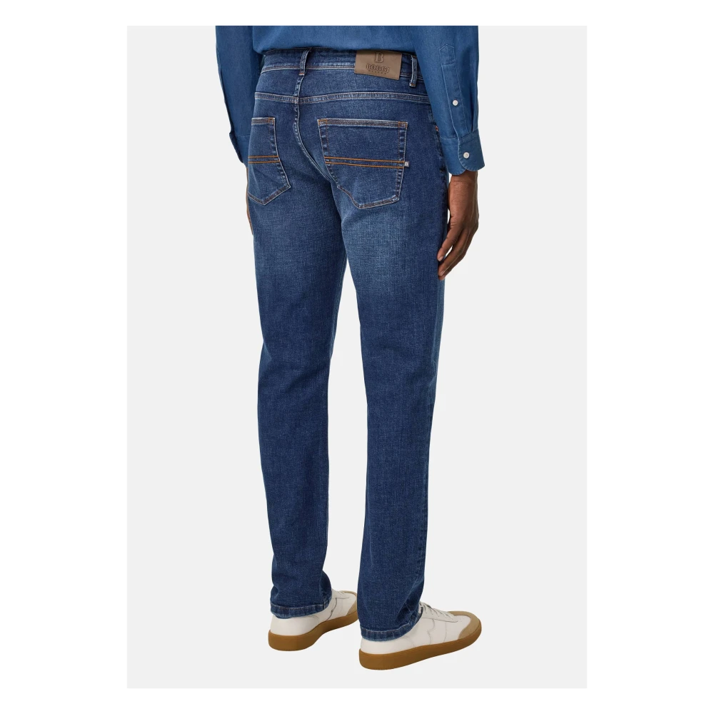 Boggi Milano Stretch Denim Jeans Blue Heren