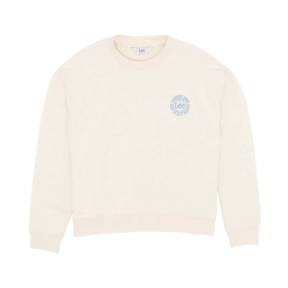 Lee Relaxed Sweatshirt Beige Dames