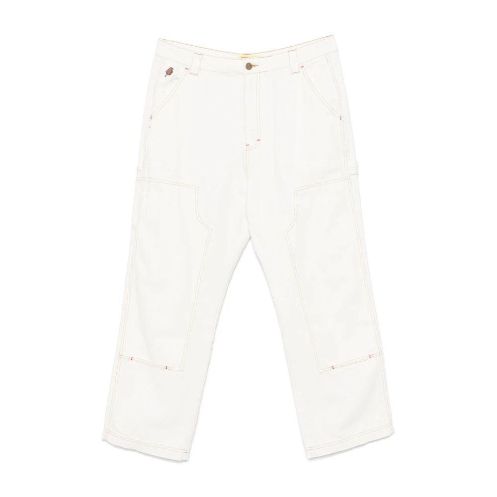 Icecream Beige Katoenen Canvas Broek Beige Heren