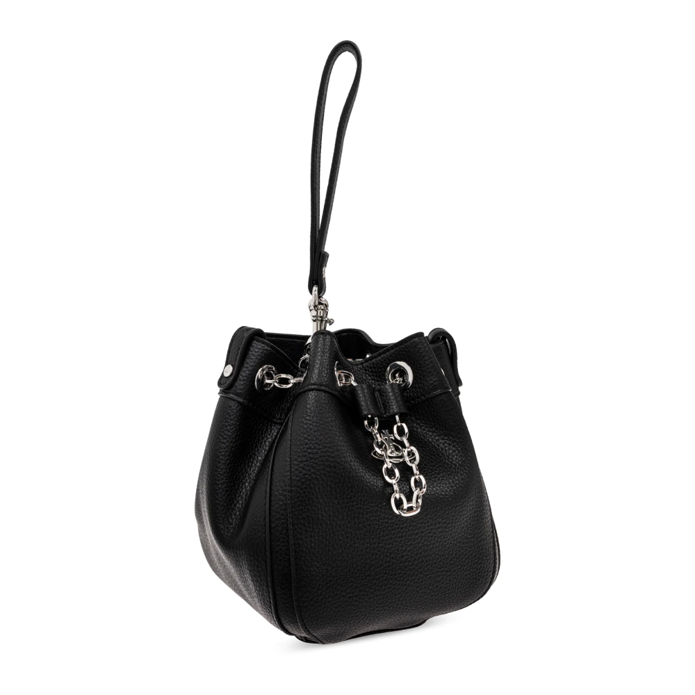 Vivienne Westwood Chrissy Small bucket tas Black Dames