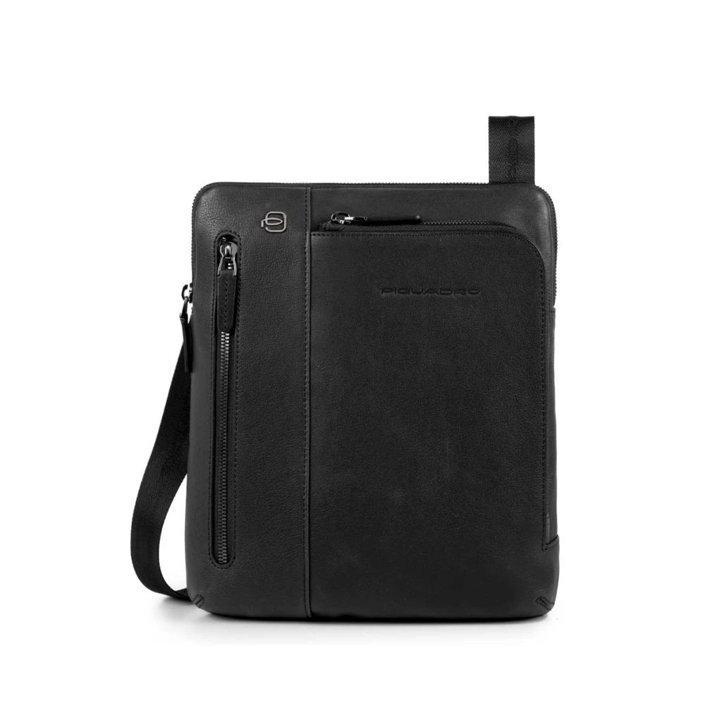 Piquadro Men's Black Crossbody Bag - Cross Body Messenger - One Size - Bags