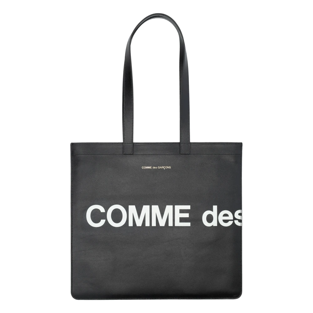 Comme des Garçons Zwarte Logo Tote Tas Handtas Black Dames