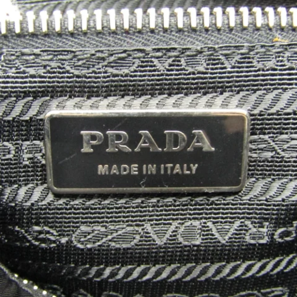 Prada Vintage Pre-owned Leather handbags Black Dames