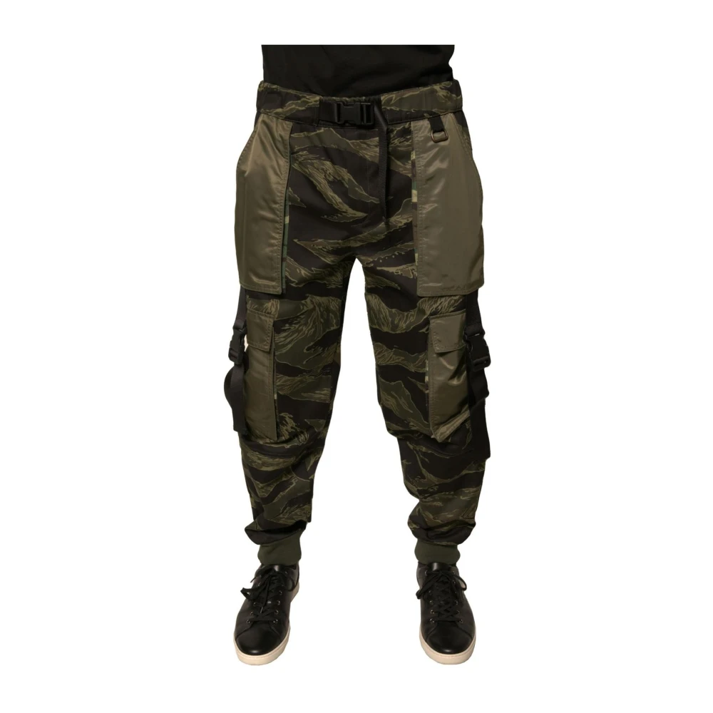 Dolce & Gabbana Men's Green Cargo Jogger Pants