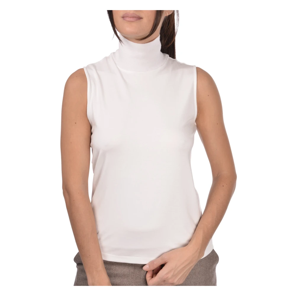 Gran Sasso Stijlvolle Lupetto Trui White Dames