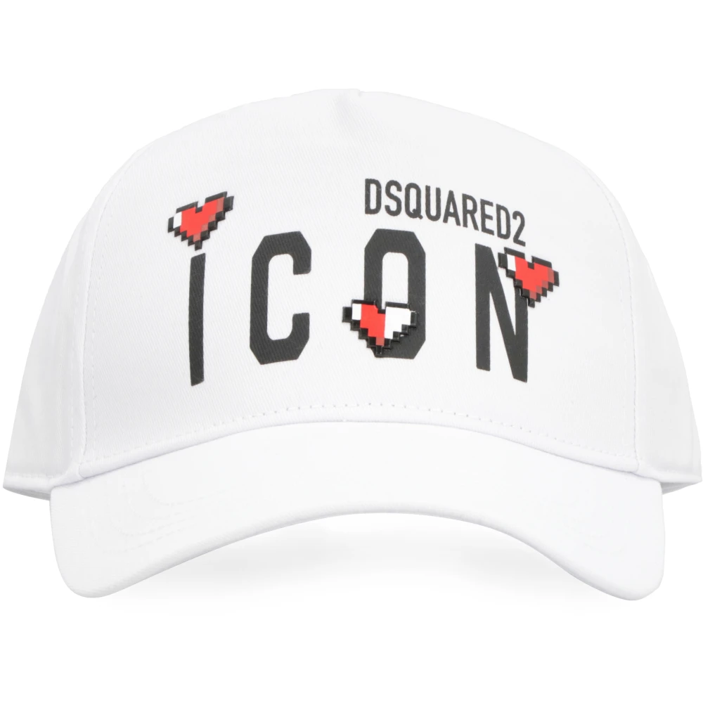 Dsquared2 Verstelbare Logo Baseballpet White Dames