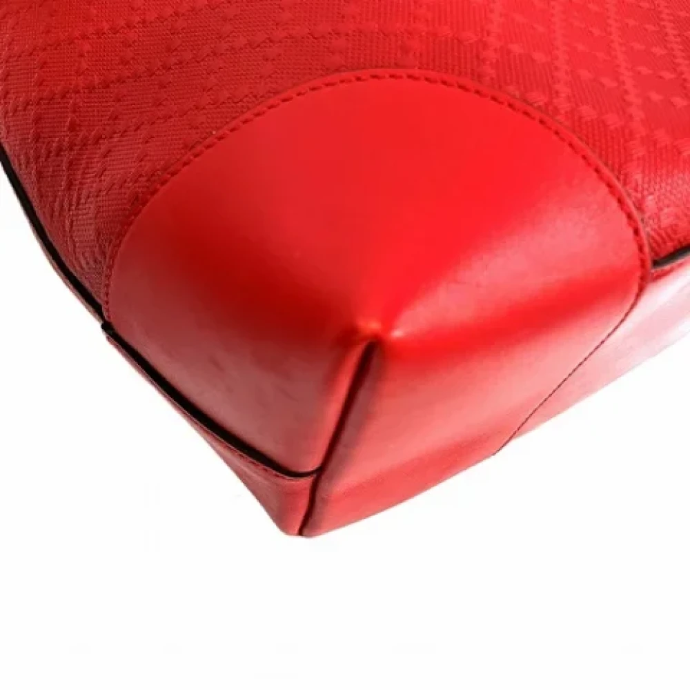 Gucci Vintage Pre-owned Leather gucci-bags Red Dames