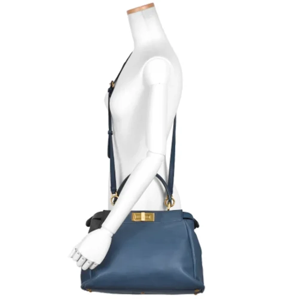 Fendi Vintage Pre-owned Leather fendi-bags Blue Dames