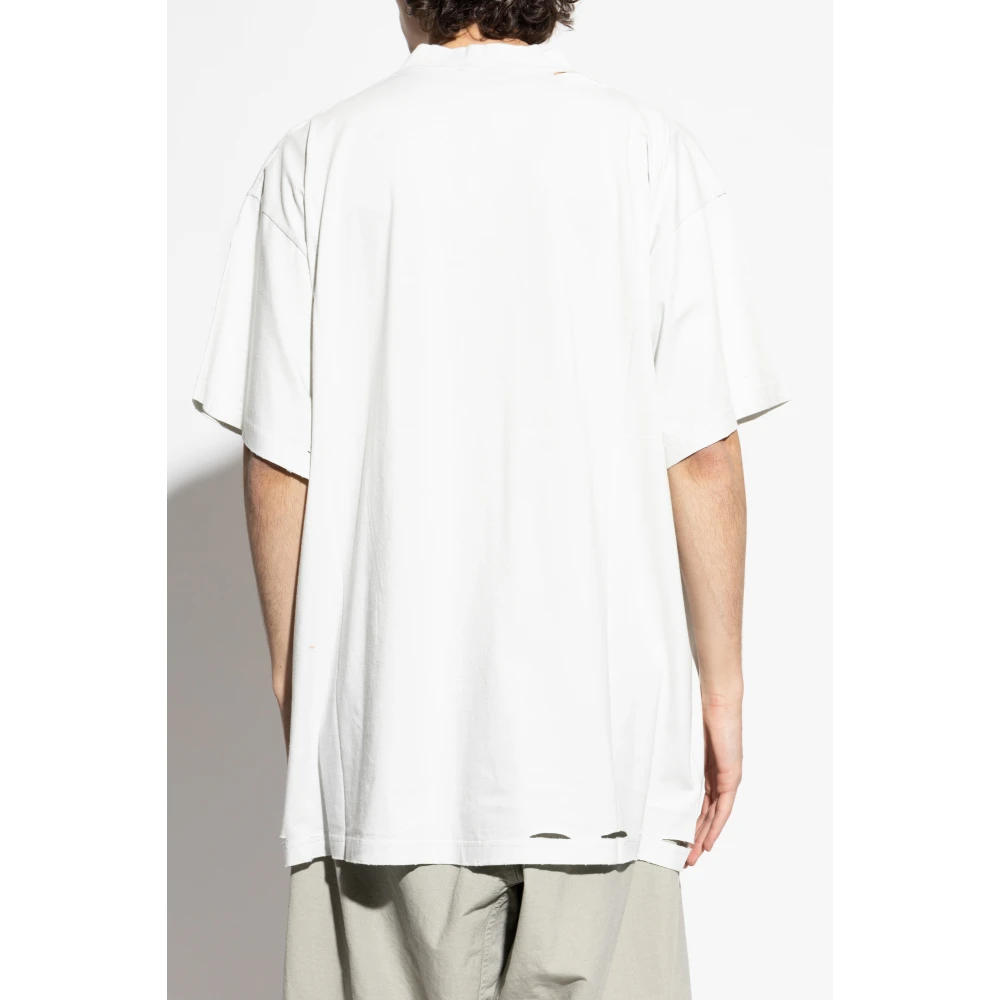 Balenciaga T-shirt met Logo White Heren
