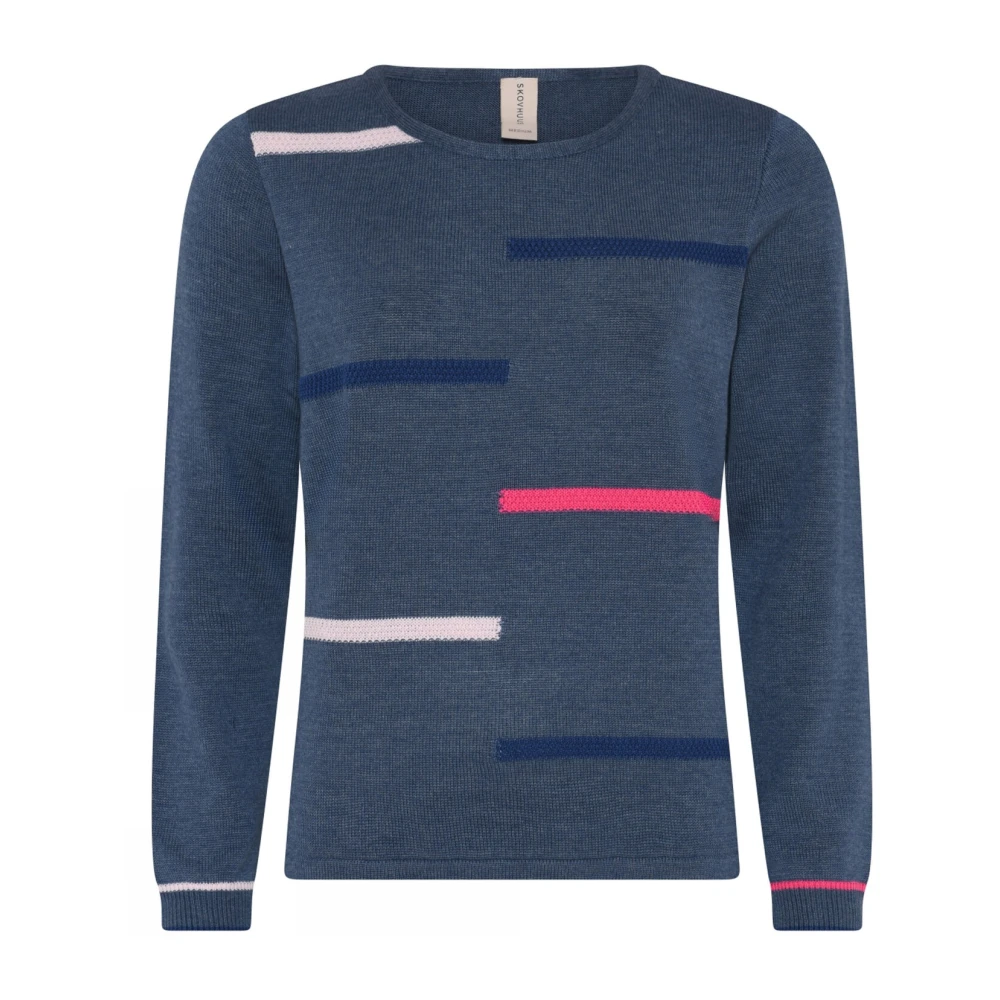 Skovhuus Gestreepte Pullover Indigo Blouse Blue Dames