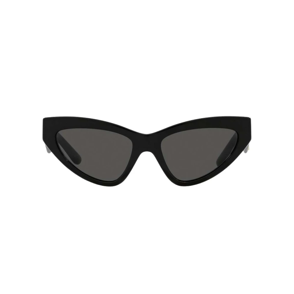 Dolce & Gabbana , Sunglasses, Female, Black, 55 Mm, Glamorous Cat-Eye Sunglasses