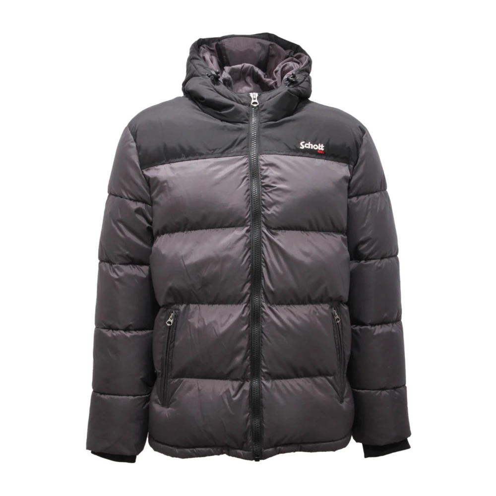 Schott Nyc Men's Gray Utah Padded Jacket Grey - Winter Jackets - S - Jackets