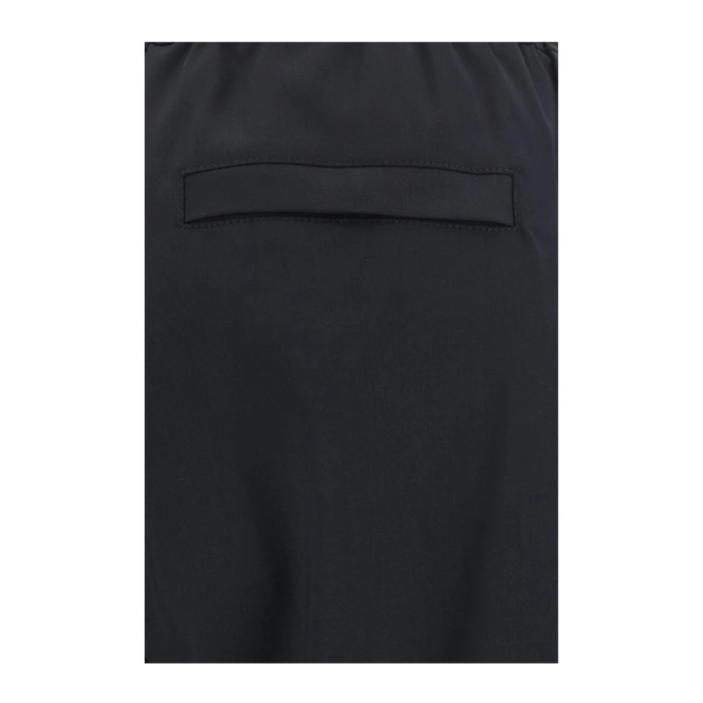 Givenchy Wollen Jogger Broek met Zakken Black Heren