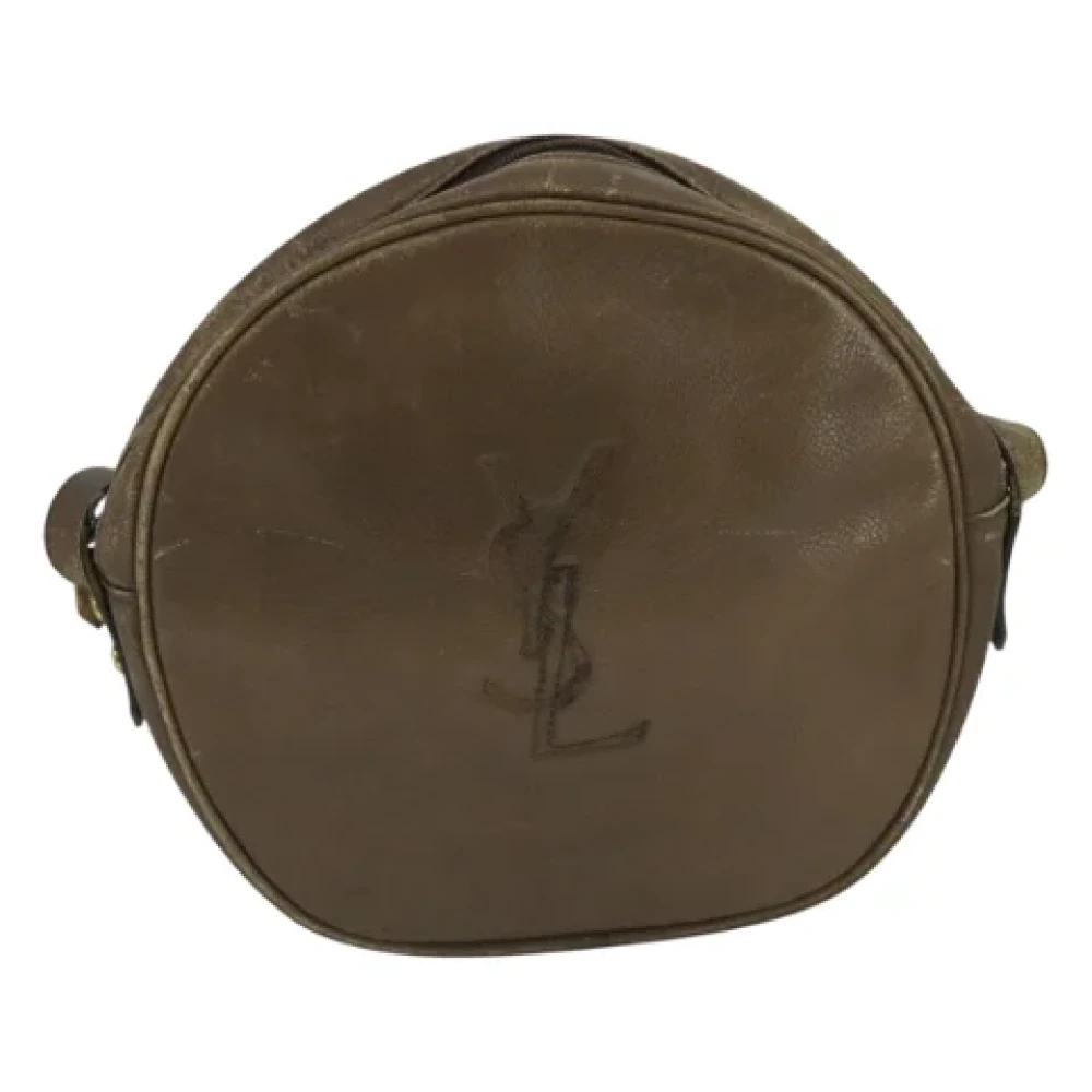 Saint Laurent Vintage Pre-owned Leather shoulder-bags Brown Dames
