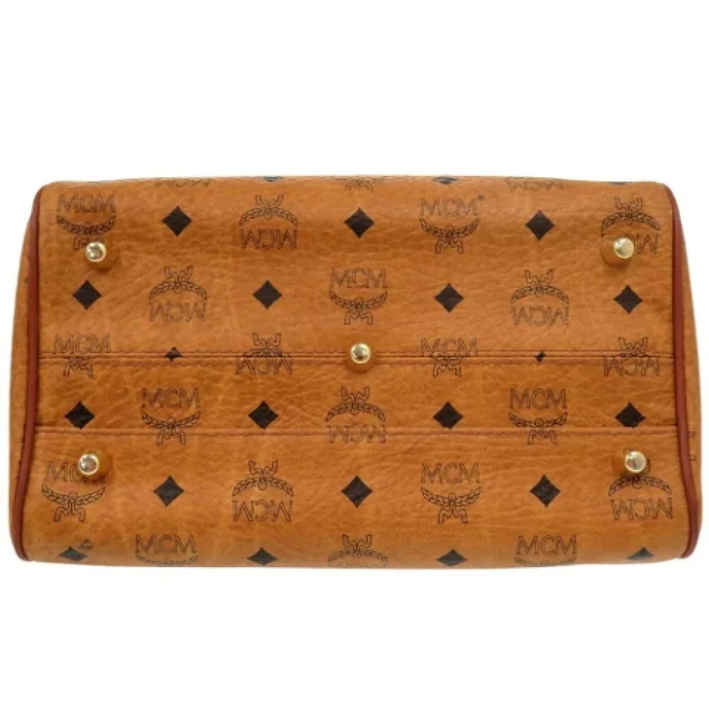 MCM Pre-owned Plastic handbags Brown Dames