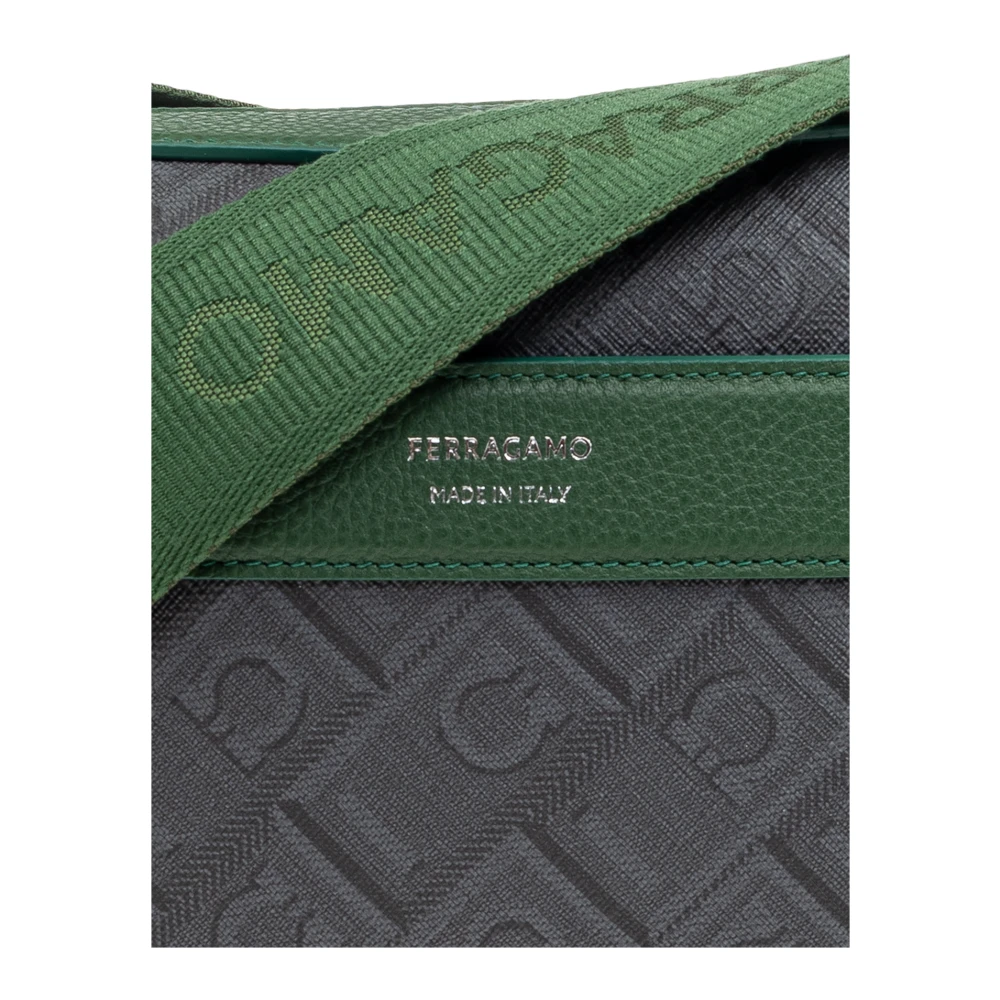 Salvatore Ferragamo Schoudertas Green Heren