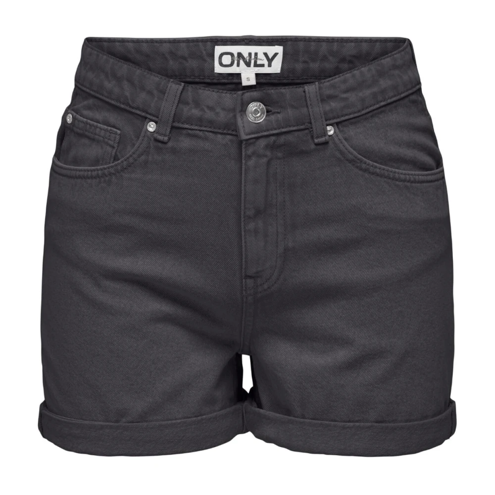 Only Casual Katoenen T-shirt Black Dames