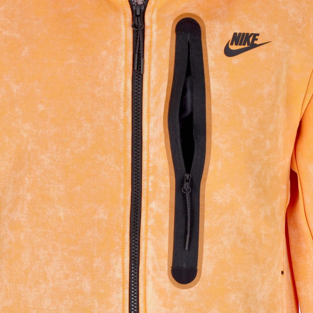 Nike Lichtgewicht Zip Hoodie Tech Fleece Wash Beige Heren