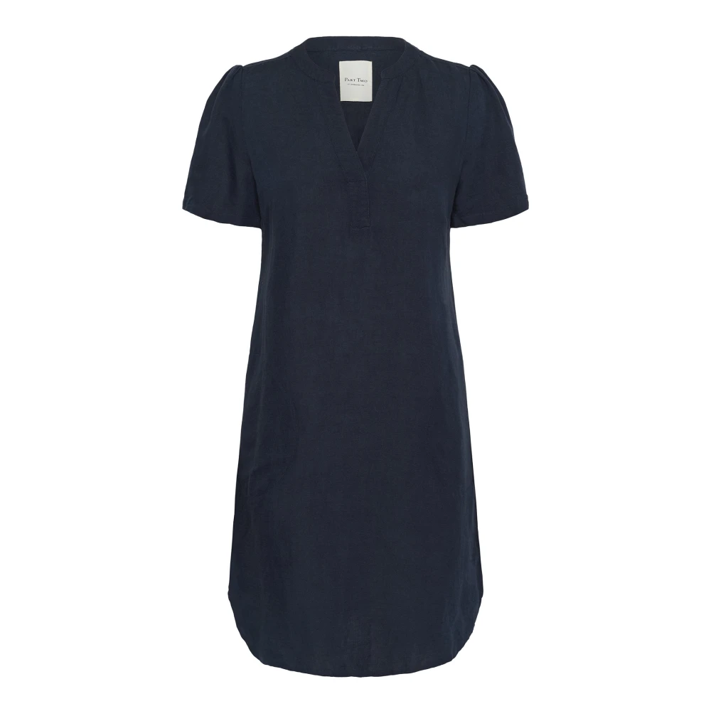 Part Two Women's Black Elegant Dress With V-Neck After Midnight - Short Dresses - M - Dresses