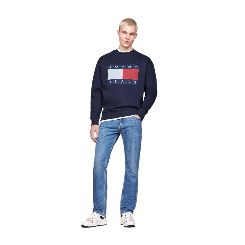 Tommy Jeans Crewneck Sweatshirt Blue Heren