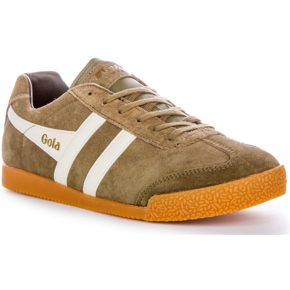 Gola Men's Green Sneakers,, Retro Harrier Trainers In Navy Size 9 Uk